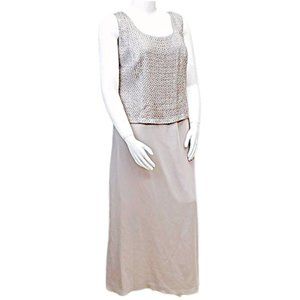 David's Bridal Beige MOB/G Formal Dress